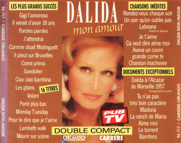 Dalida-mon amour 1989