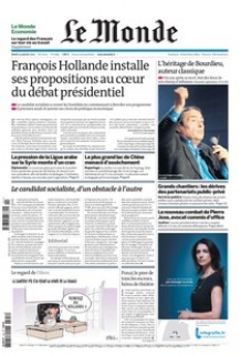 Le Monde et Supp.Economie du 24 Janvier 2012