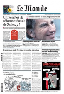 Le Monde et Supp. Livres du 20 Janvier 2012