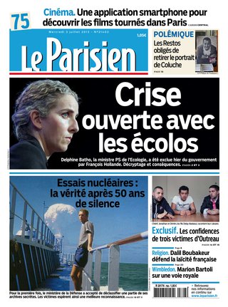Le Parisien + cahier Paris du mercredi 03 juillet 2013